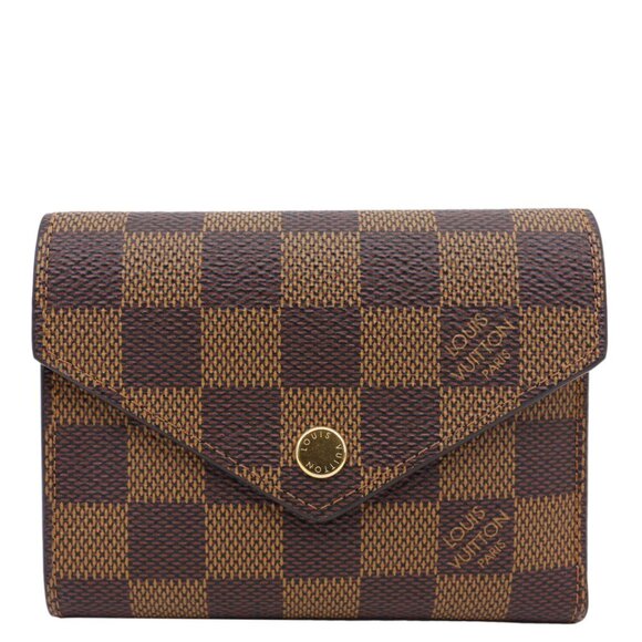 Louis Vuitton  Victorine Damier Ebene Wallet Brown - Picture 1 of 13